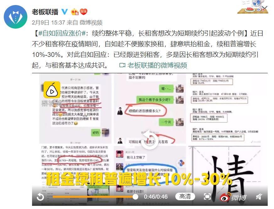 租客们在抗疫情，自如、蛋壳却向他们伸出“镰刀”，趁你隔离，涨你房租？自如黑心涨租最高38%遭大量投诉。