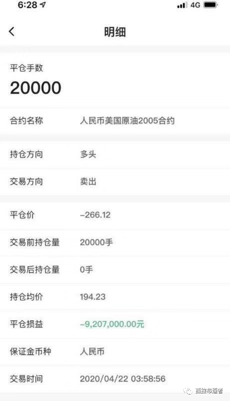 中行原油宝一夜亏损300亿！不加杠杆为啥还倒欠银行钱？