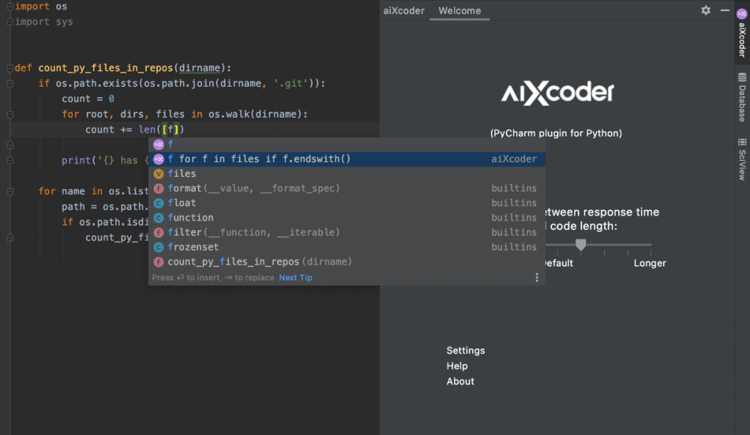 节省一半键入量，实测Python代码补全插件aiXcoder