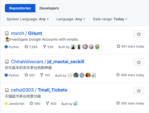 3 天狂揽 7000 Star，抢茅台脚本刷榜 GitHub