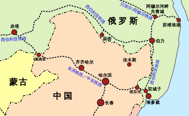义和团大肆毁坏电话线路,甚至东清铁路(俄国修建的赤塔-满洲里-海参崴